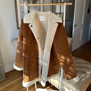 Velvet suede fleece lined jacket